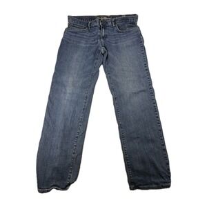 Eddie Bauer Womens Fleece Lined Jeans 14 Dark Wash Winter‎ Warm Straight Leg